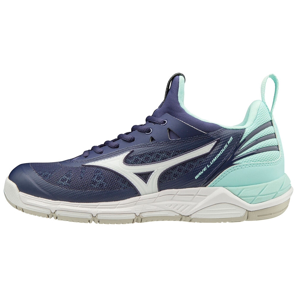 Mizuno Wave Luminous NB Női Teremcipő Sötétkék/Kék ZJL740285